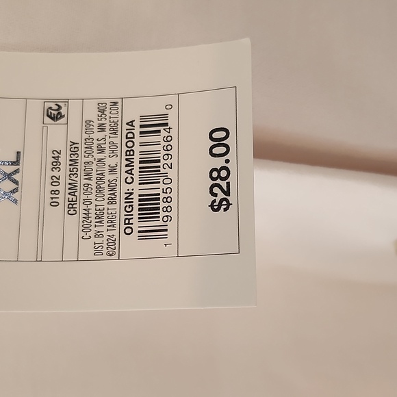 A New Day Sleeveless Cream Top, Xxl Plus - Picture 3 of 7